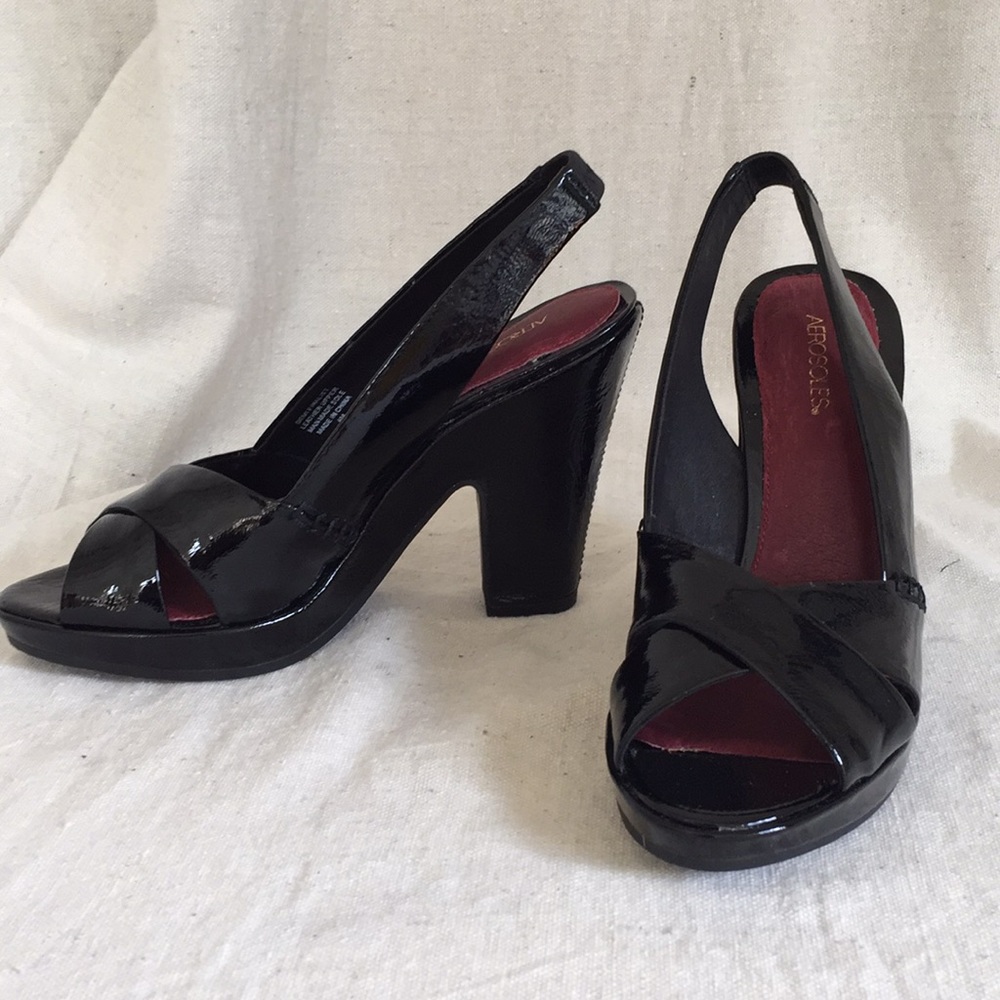 Aerosoles DEMI FINALIST patent leather slingbacks